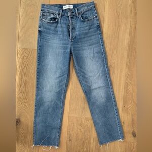 Denim Forum The Arlo High Rise Straight Jean